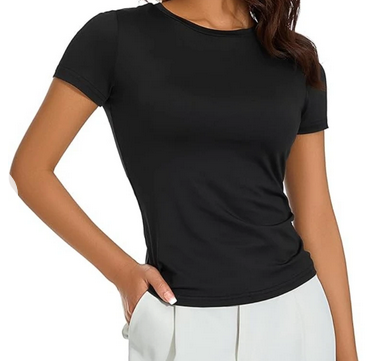 T-shirt noir femme