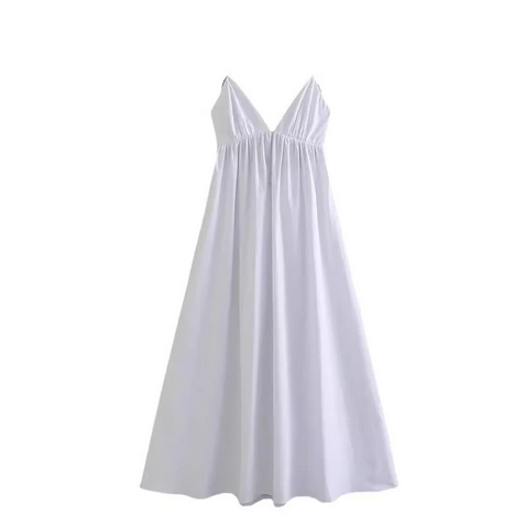 Robe d'été blanche femme